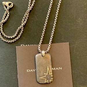 SALE ❤️ DAVID YURMAN STAR NECKLACE WITH DIAMONDS